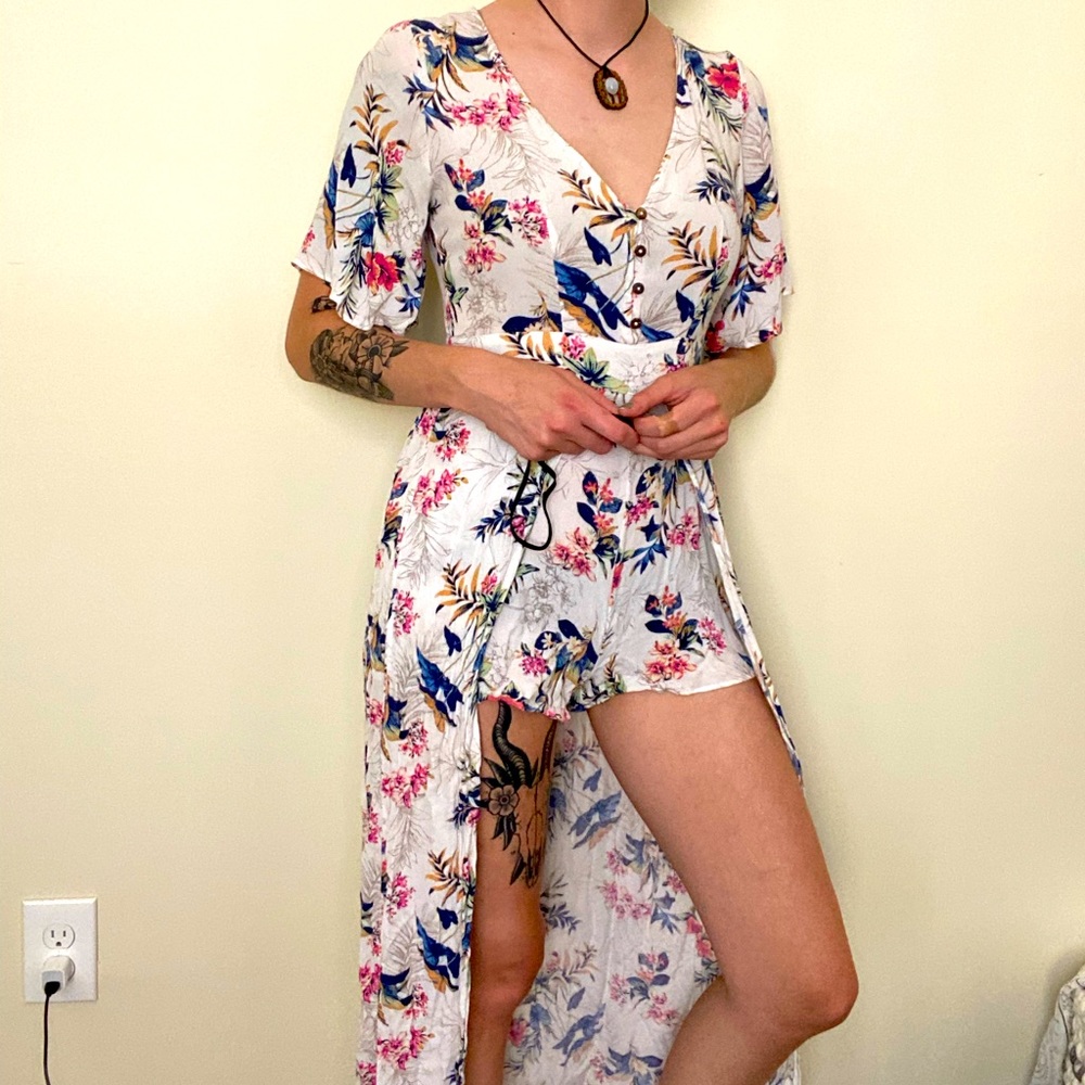 Romper with cape